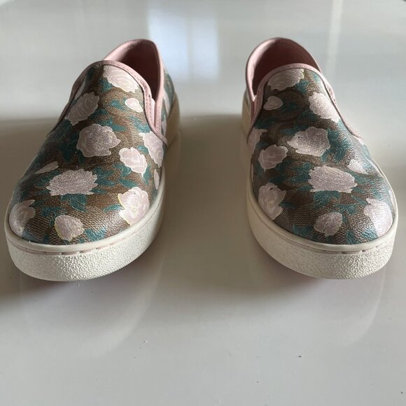 Coach Camo Rose Slip-On Shoes - Floral Canvas Comfort - Picture 4 of 4